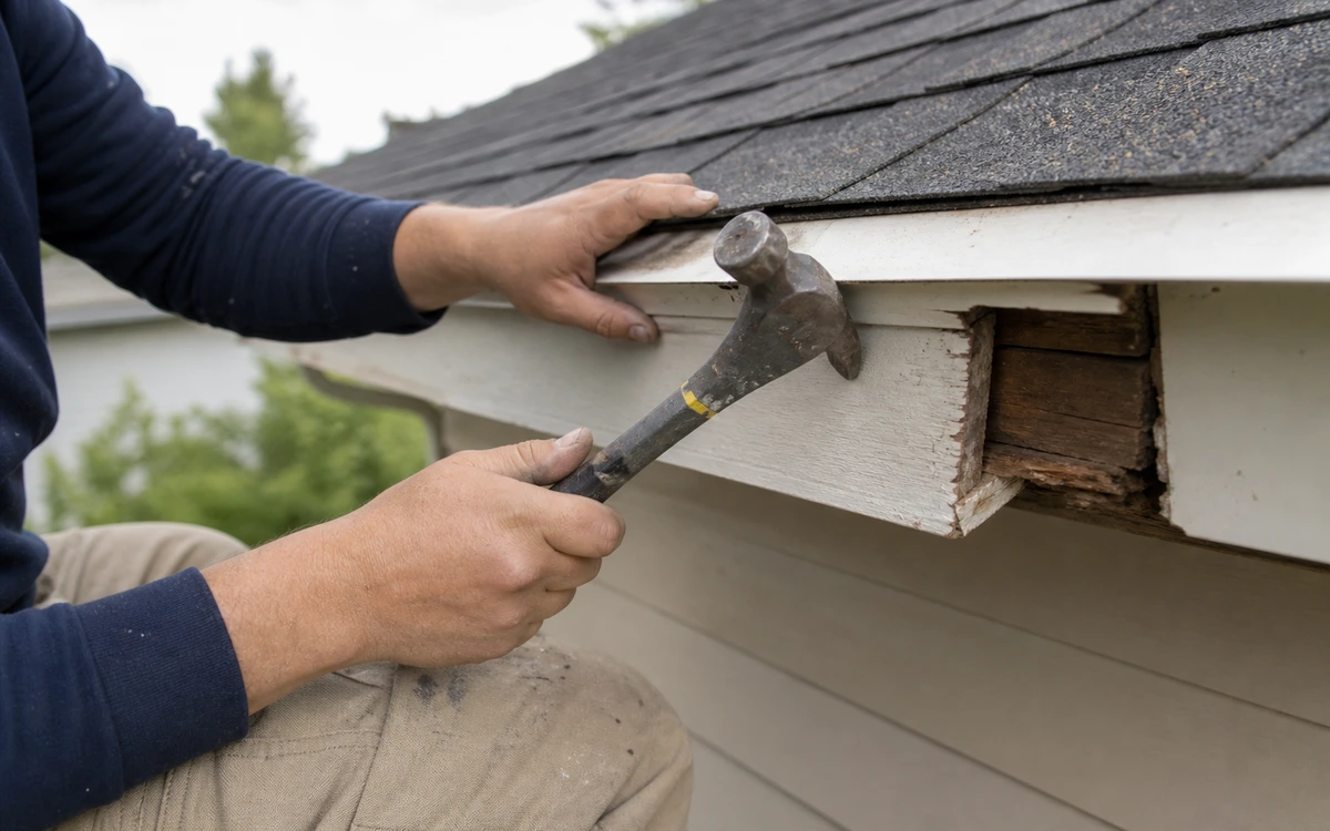 Roof eaves repair contractor